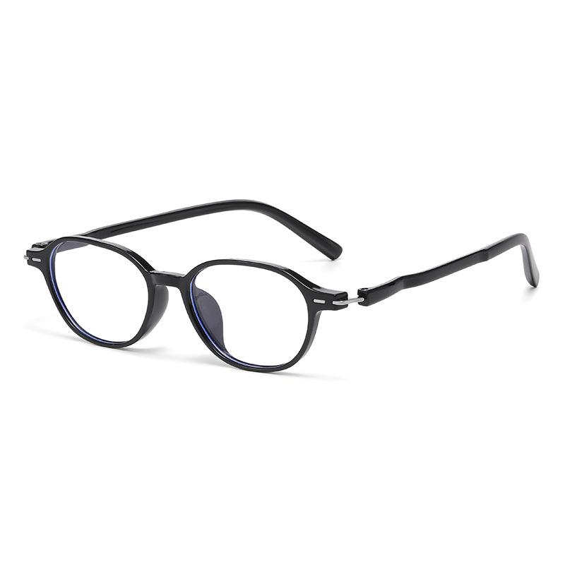 Japanese-Style Ultra-Light Round Frame Glasses with Retro Color-Changing Lenses and Anti-Blue Light for High-Definition Myopia.