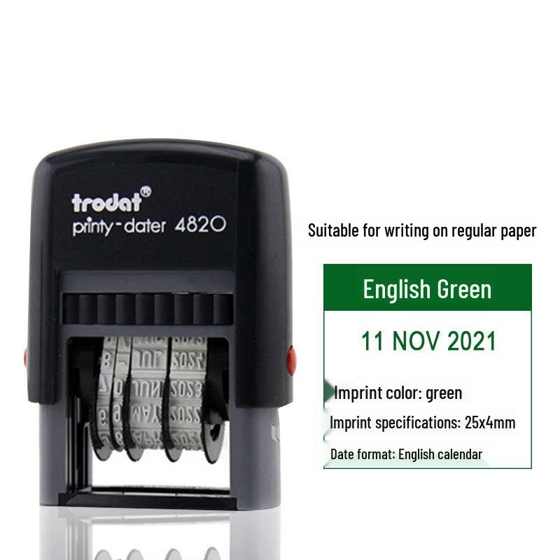 Zhuoda 4810 Automatic Adjustable Date Stamp with Ink Dispensing