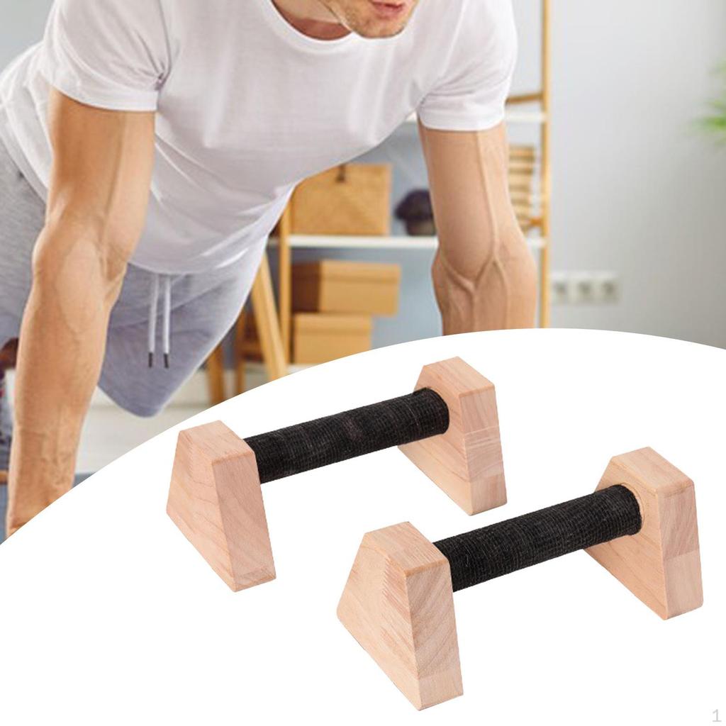 2 Bar Stands for Men, Upper Body Strength Training, Wooden Planks, Blocks To Do Home Gym