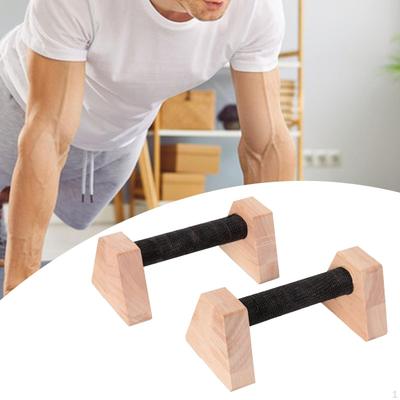 2 Ständer für Männer, Oberkörper-Krafttraining, Holzbretter, Blöcke für das Heim-Fitnessstudio