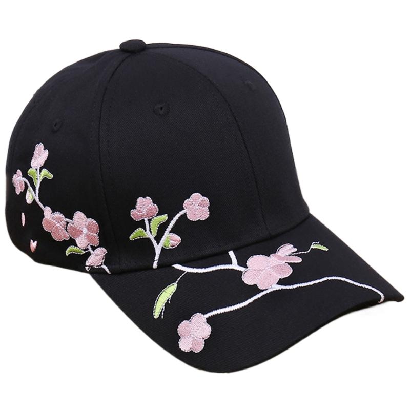 

Embroidery Flower Baseball Hat for Girl Adjust Sports Hat Elegant Sun Hat Visor Hat Women Vacation Headwear