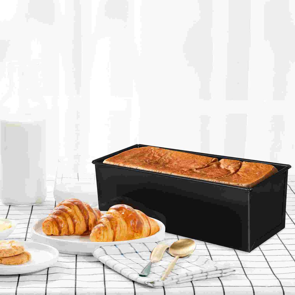 Baking Pan with Lid Square Loaf Deep Bread Tin Saucepans Tray Toast Bakeware Mini Barbecue