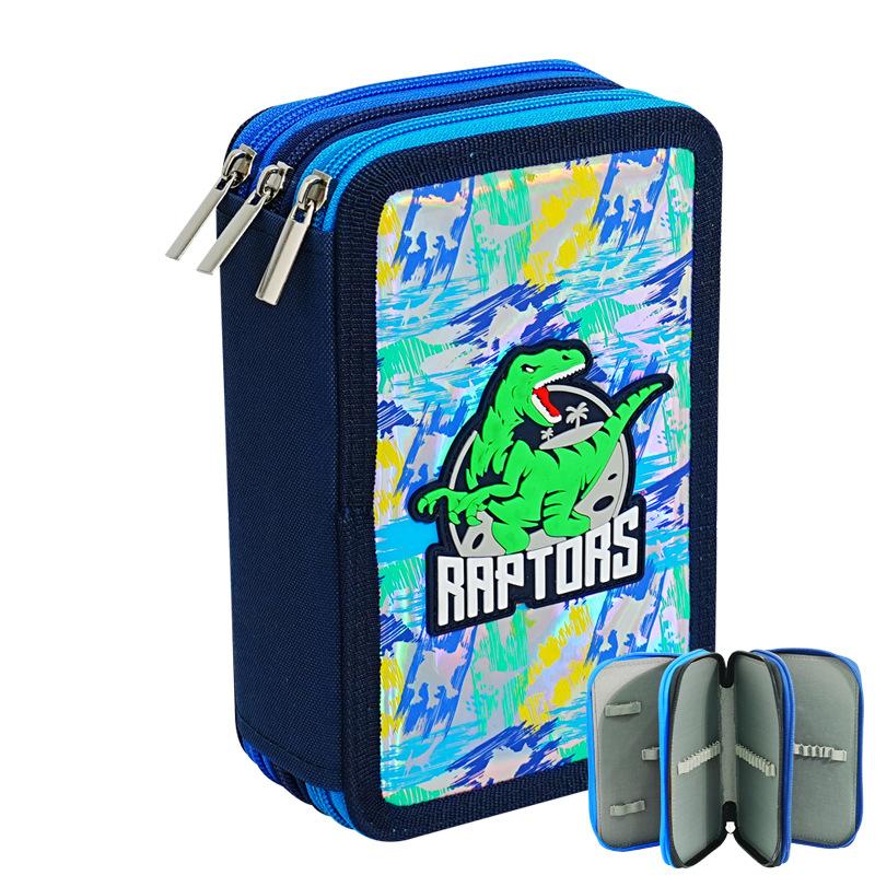 Student pencil case, pencil case, cute, multifunctional, dinosaur pencil case, large capacity, cartoon pencil case