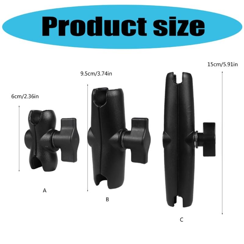 Motorcycle Ball Socket Mount Double Socket Support Holder for Mounts & Motorcycle Phone Holder with 1in Ball Adapter