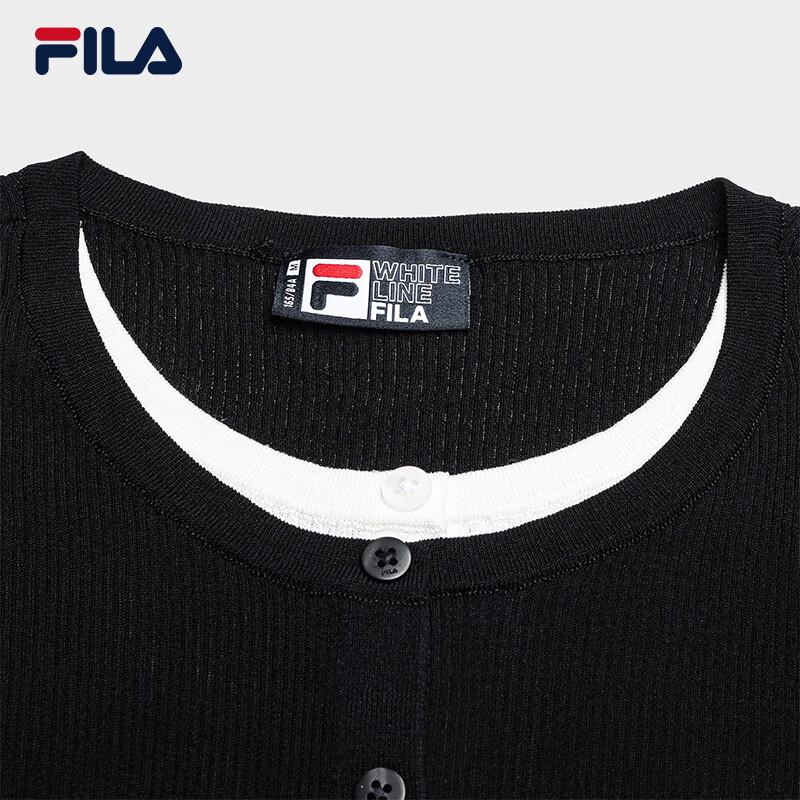 Fila Women's Slim Fit Faux Two-Piece Cardigan Jacket