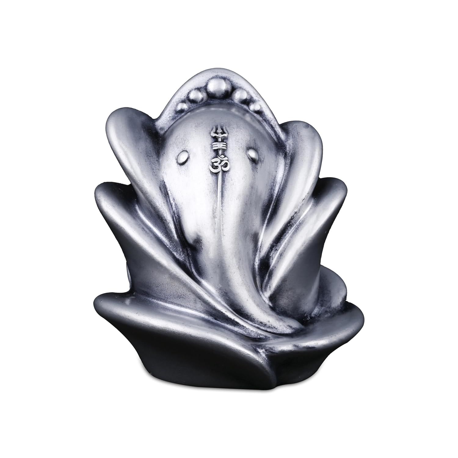 

Идол Ганеши Джи в форме розы, Мурти Ганеши Джи, Статуэтка Ганеши для украшения приборной панели автомобиля и для подношений во время пуджи, Скульптура