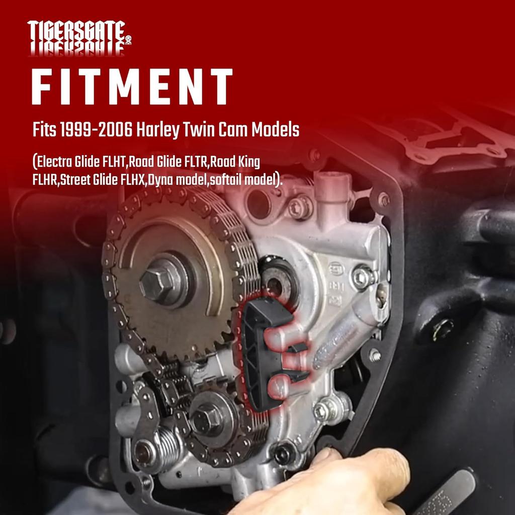 Timing Cam Chain Guide Tensioner Compatible with 1999-2006 Harley Twin Cam Models Replace.39965-99