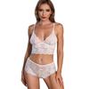 FKYBDSM Lingerie for Women Lace Bralettes and Panty Sets Wireless Bra Crop Top Babydoll Lingerie Set