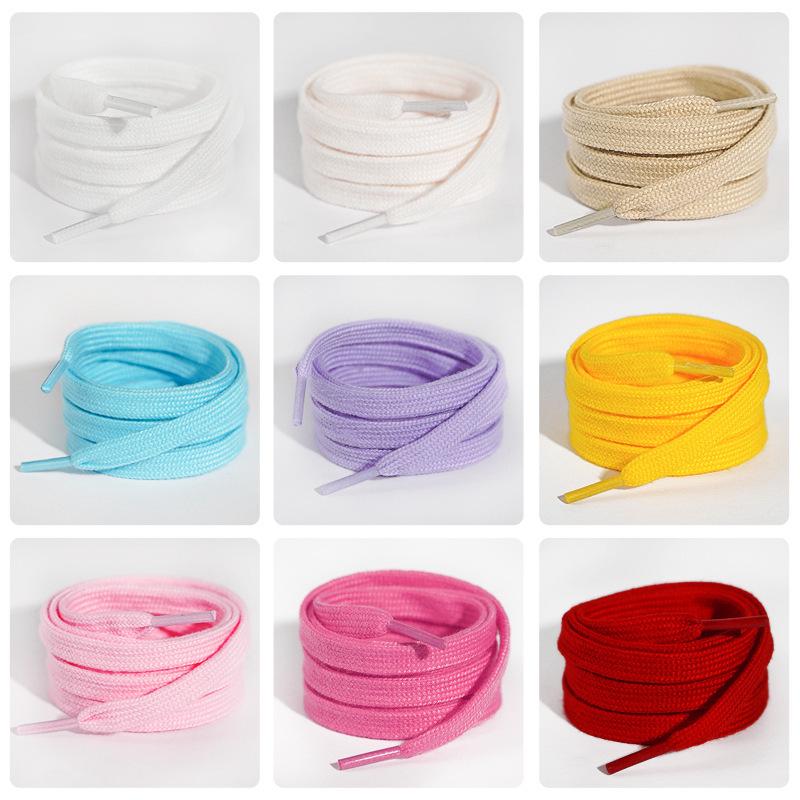 Double-Layer Cotton Shoelaces for Sports, Casual, Skate, and White Shoes