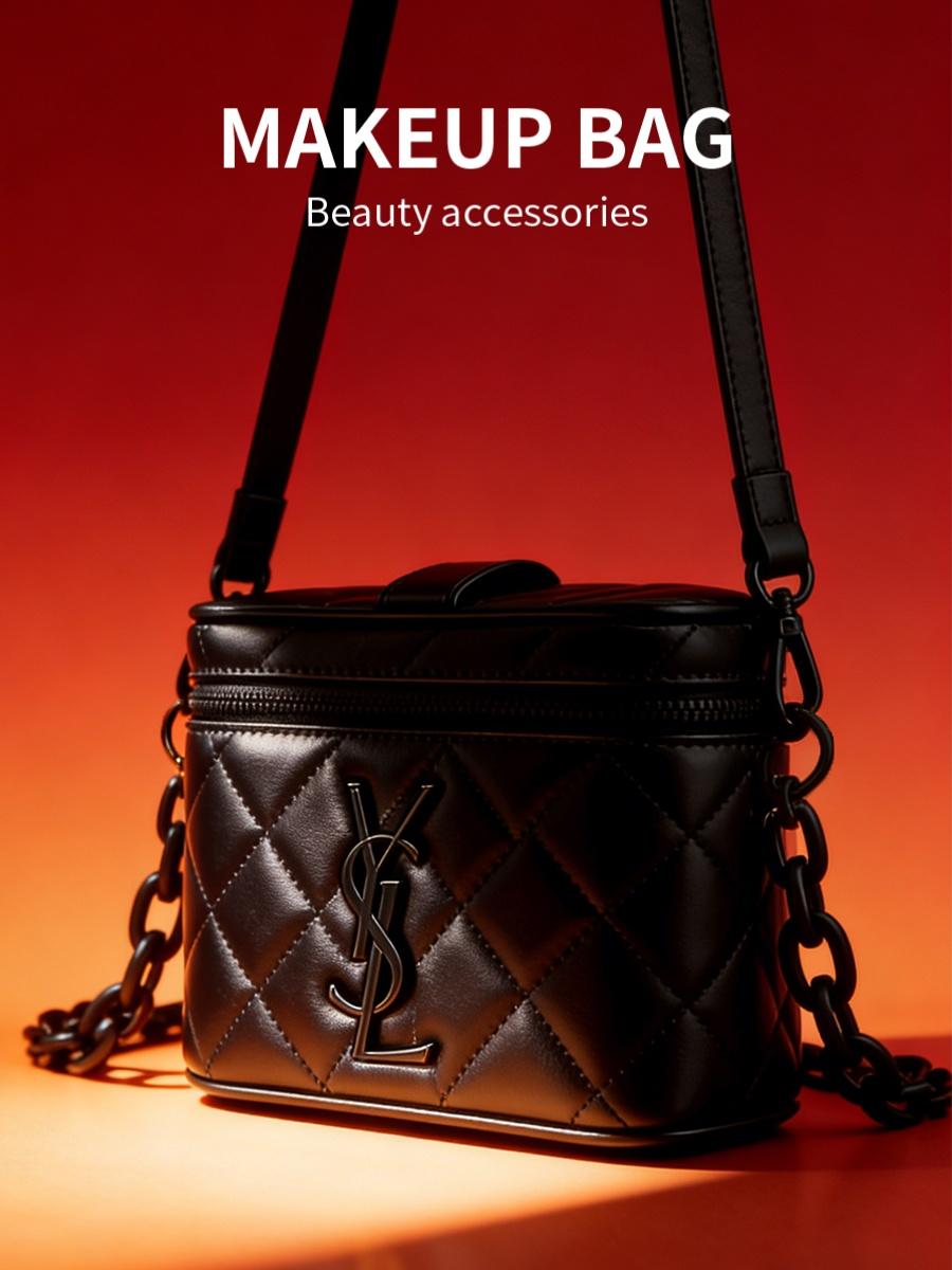 YSL Beauty Accessory Makeup Bag, Quilted