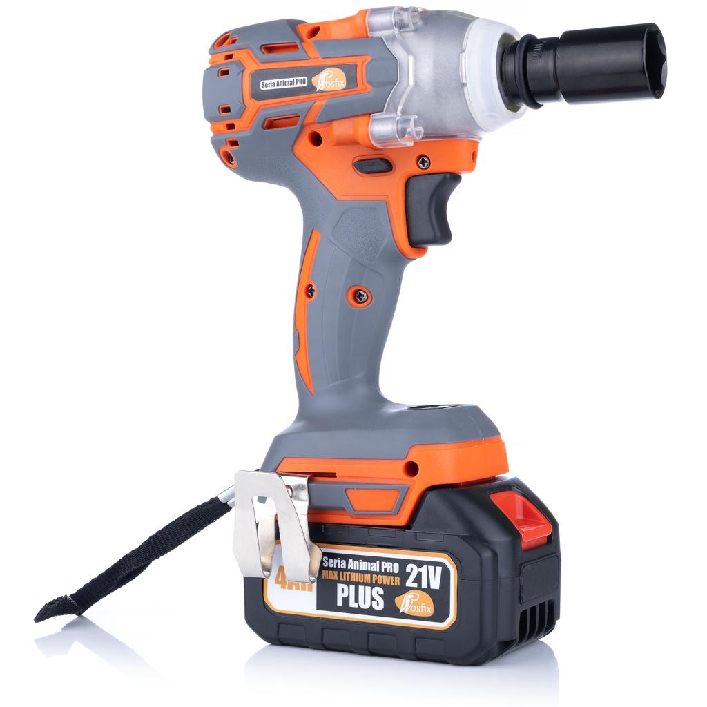 Rosfix Akumulatorowy Klucz Udarowy Orange Doberman 21V OD21V – Moment Obrotowy 350 Nm | 2x Akumulator 4Ah Max Lithium Power | Ergonomiczny Design