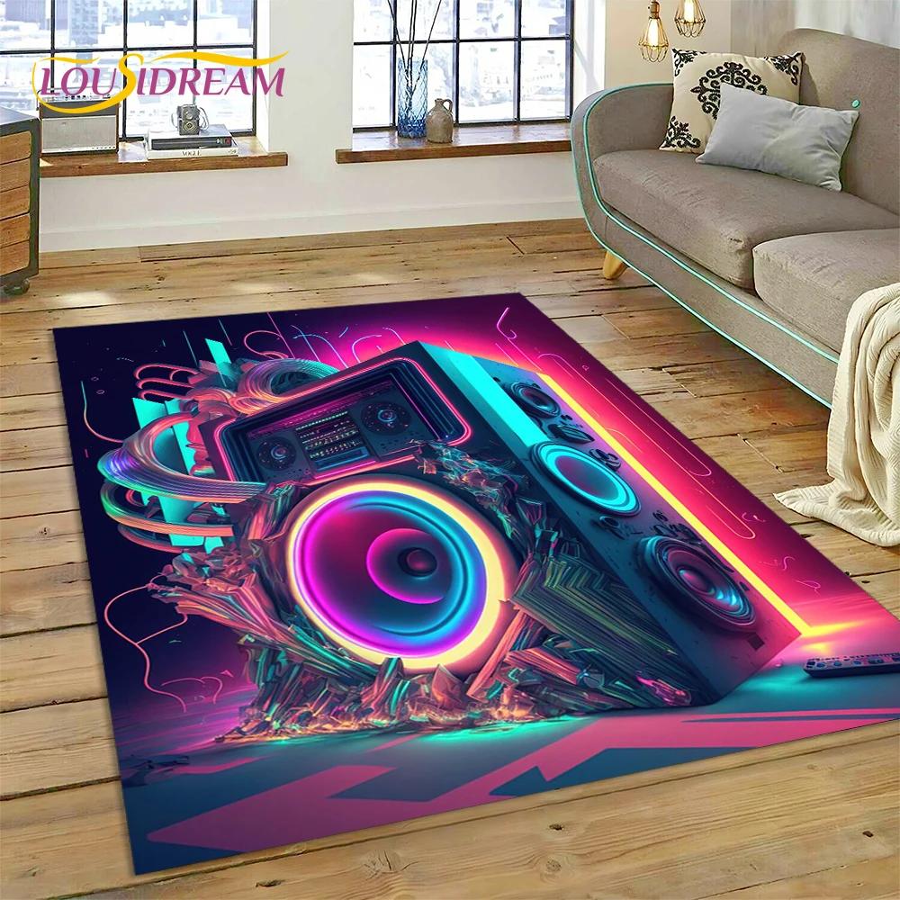 Kolorowa nuta nuta kreskówka dywan dywan dla domu salon sypialnia Sofa wycieraczka Decor, dywanik dla dzieci mata antypoślizgowa