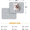 Washable Pee Pads for Dogs Reusable: 2 Pack Waterproof Puppy Pads Absorbent Quick Dry Training Pads - Non Slip Puppy Whelping Mats for Grate, Floor,