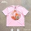 Vintage Floral Fox Tee Cottagecore Woodland Animal Shirt Folk Art Forest Graphic Comfort Colors Boho Gift for Nature Lover