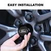 Car Sticker Ford 2025 Hot 4Pcs Car Styling 56mm Car Tyre Wheel Center Hub Cap Badge Sticker For Ford Focus Mk2 Mk3 Fiesta Ranger