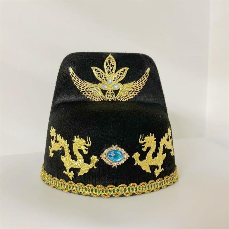 Chinese Officer Hat Ancient Butou Hat for Adults Suitable for Stage Plays and Festival Celebrations