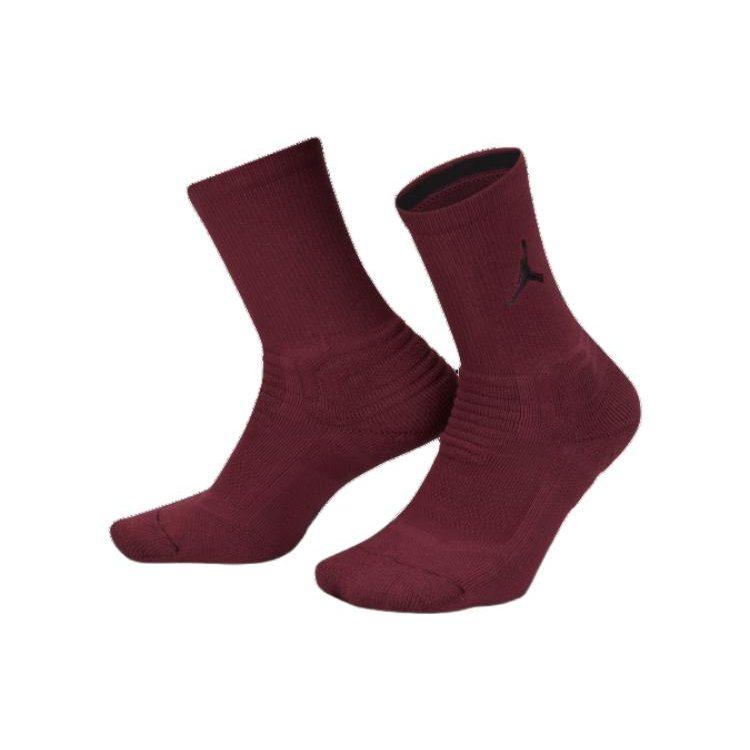 Jordan Crew Socks Men's 1 Pack Cherrywood Red SX5854-680