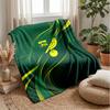 Coperta in Flanella con Stampa Norwich City Football, Coperta Morbida Calda Leggera per Divano Letto Campeggio