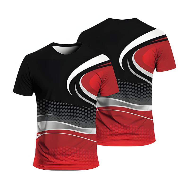 Summer 3D Printing Fashionable Summer Comfortable Breathable Quick Drying Unisex Sports T-shirt Comfortable Casual Daily Short Sleeved T-shirt