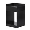 Three-Tier Rolling Side Table Portable Metal with Casters