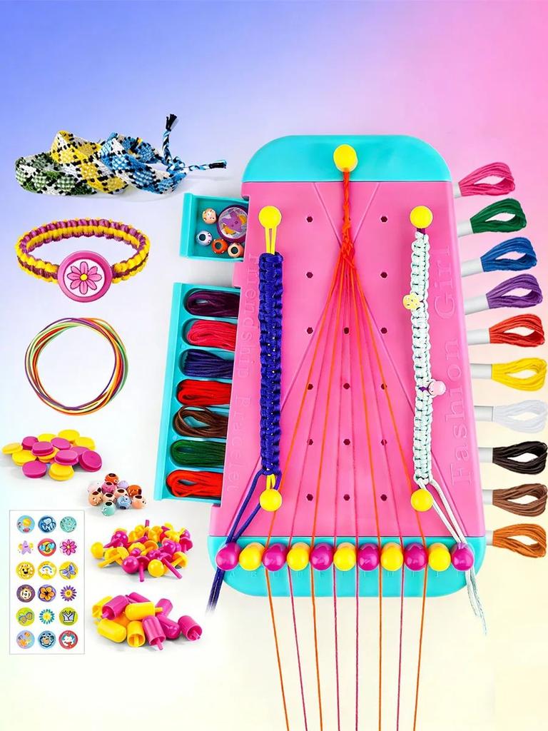 Arts and Crafts Children's Jewelry Making Kit Christmas Birthday Gift - Easy Bracelet Maker