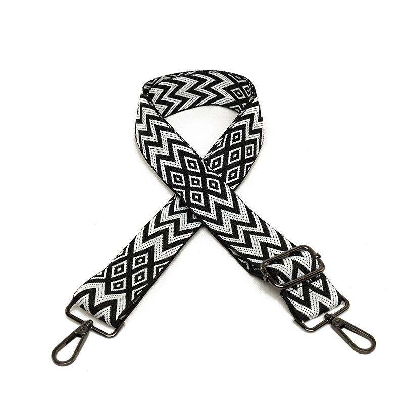 Spot shoulder strap 38mm new ethnic style shoulder strap adjustable bag single shoulder strap color bag strap