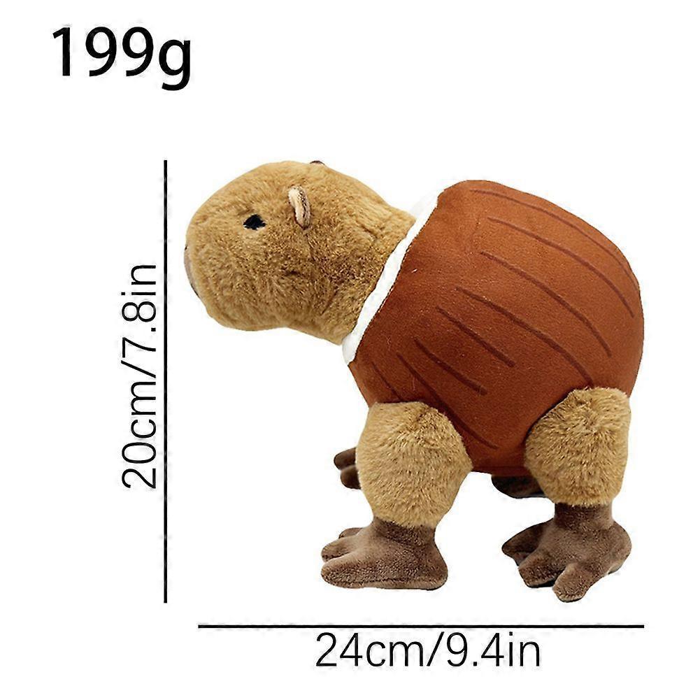 Brainrot Italian Animals Plush Toy - Cute Coconut Capybara Plush, Soft Stuffed Doll Gifts for Kids Fans