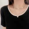 Multilayer Heart-Shaped Pendant Necklace Vintage Aesthetic Cute Choker Fashion Art Jewelry Female Gift Costume Accessories