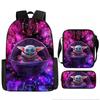 STAR WARS Backpack Baby Yoda Kids School Bag Student Double Shoulder Bag Green