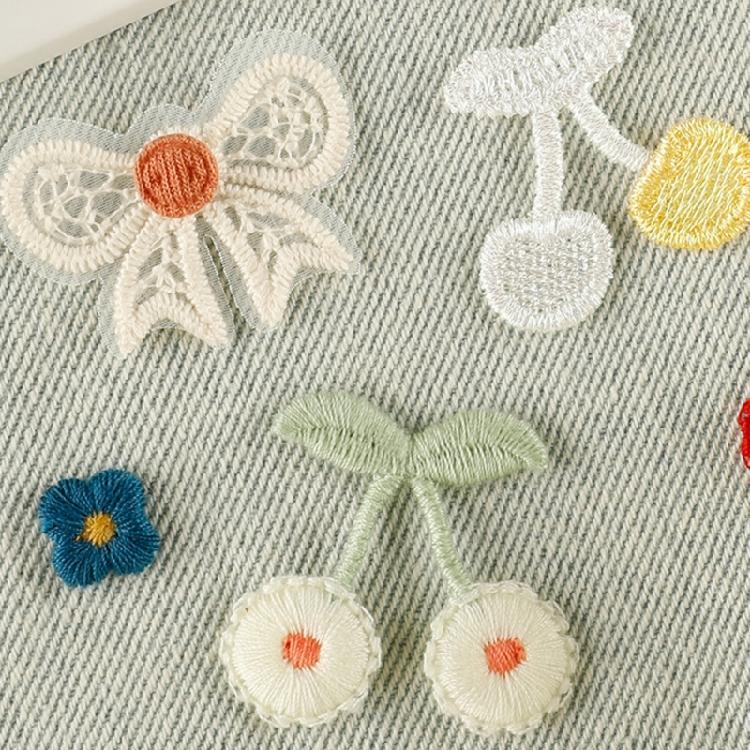 10 Pcs Fruit Embroidered Patches Heart Repair Patches Iron On Patches Applique Patches Sew On Patches for Clothes Bag