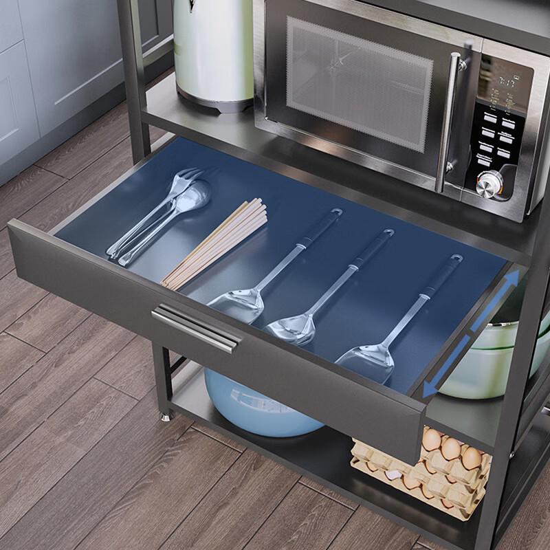Modern Carbon Steel Multi-Layer Kitchen Storage Rack