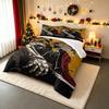 "Anime Warrior with Metal Arm Design Bedding Set" Bedding Set (1 Duvet Cover, 2 Pillowcases, Duvet Not Included).