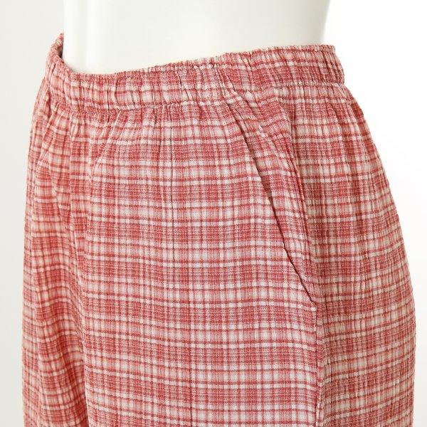 VenuS Cool Pleated Check Women S Lounge pantS vepS01wp
