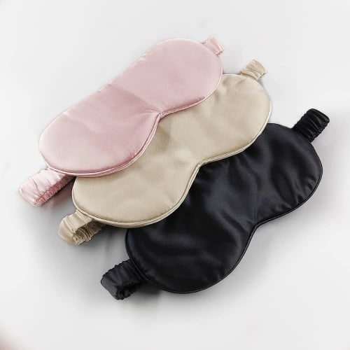 Silk Eye Mask, Sleep Aid, Made with 100% Mulberry Silk, Highest Grade 6A Silk, Gift Box Included, For a Good Night's Sleep, Perfect as a Gift or Birth