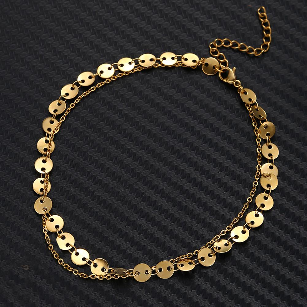 Edelstahl Paillettenkette Fußkettchen - Vielseitiger Modeschmuck für Frauen