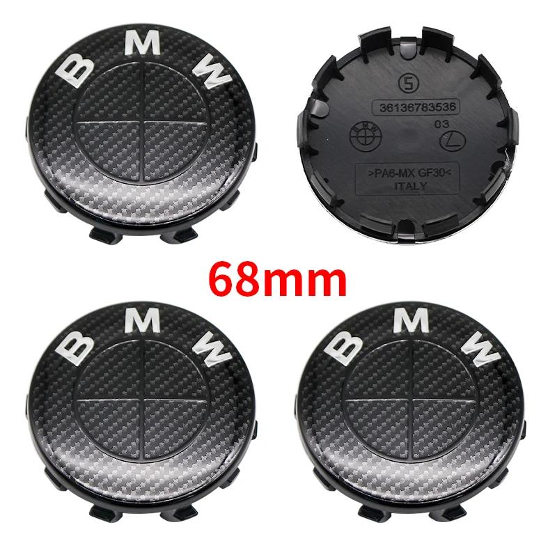 7 Stück Faser Schwarz Auto Radnabenkappen Nabenabdeckung Abzeichen Auto Haube Vorne Hinten Kofferraum Emblem Für BMW E85 E86 E89 G29 F87 G87