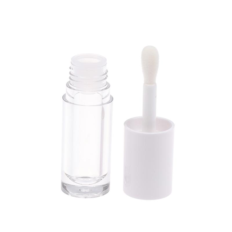 6Ml Empty Transparent Lip Gloss Tubes Big Brush Plastic Lip Balm Tube Lipstick Mini Sample Cosmetic Container Sample Bottle