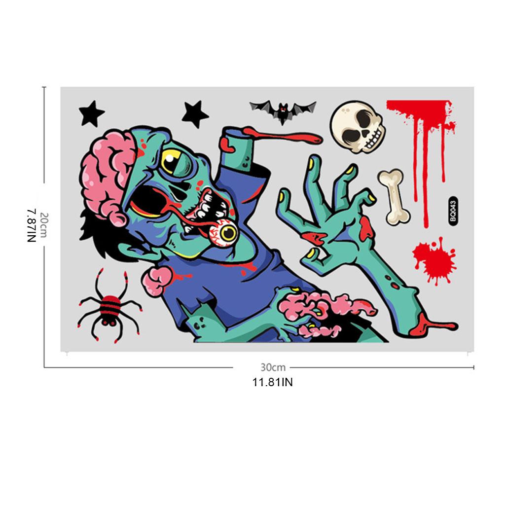 Halloween Stickers Decorations Clings for Kids for Auto Door Window Home Tags