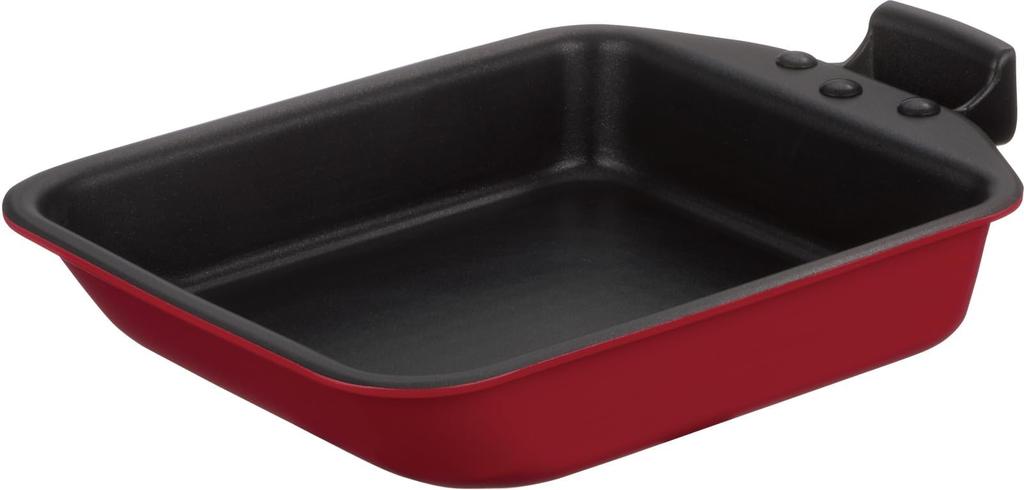 Thermos Durable Series Detachable Handle Egg Roll Pan 15cm Red IH Compatible R KEA-015