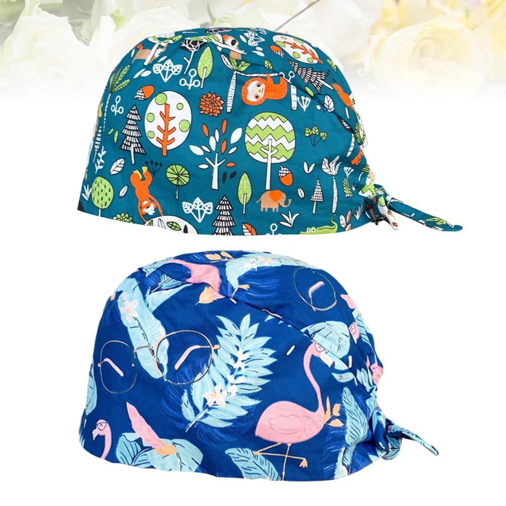 Buy 2pcs Working Cap Sweat Absorbing Hat Adjustable Laceup Strap