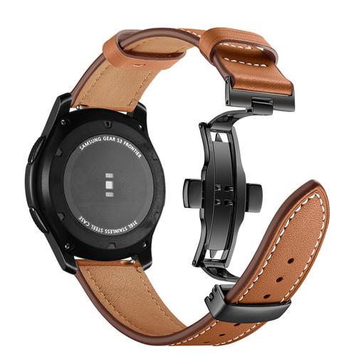 Italy Leather Strap For Samsung Galaxy Watch 3 45mm/46mm Gear S3 Frontier Belt Bracelet Huawei gt-2-2e-Pro 46 Mm 22mm Watch Band