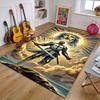 Cross Templars Knight Polyester Carpet, Soft Indoor Mat for Office Chair, Living Room, Computer Desk - Decorative Home Office Rug Design