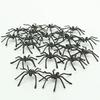 10Pcs Party DIY Decoration Halloween Luminous Rubber Fake Spider Plastic Figure Prank Funny Toy Home Party Decoration Gift