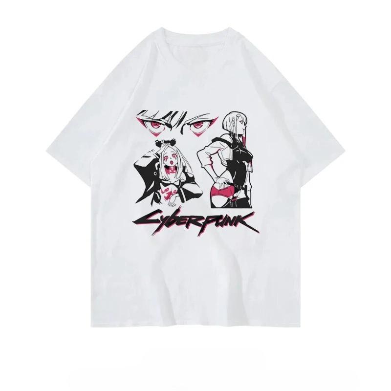 Cyberpunk: Edgerunners Anime Personalized Graphic T-Shirt Summer T-Shirt Casual Outdoor Street Loose Women's T-Shirt Personality