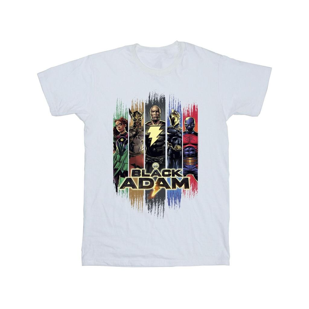 DC Comics Mens Black Adam JSA Complete Group T-Shirt