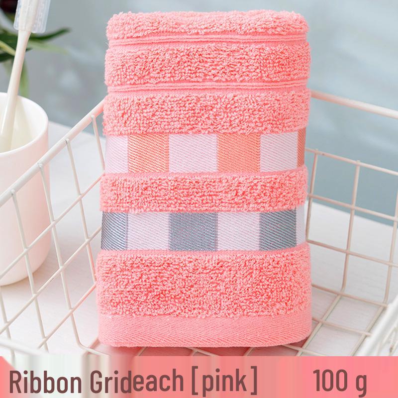 Thick Absorbent Pure Cotton Face Towel with Embroidered Logo for Adults