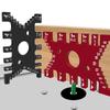 Black/Red Tenon Gaps Gauge Precision Tenon Depth Gauge Metric/Inch Dovetail Jig  Woodworking