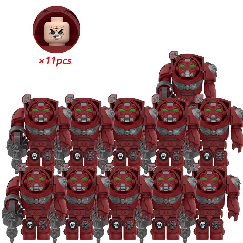 11pcs NEW Knights War Angels Ultramarines Templars War Soldiers Mini Action Figures Model Kids Toys Gift