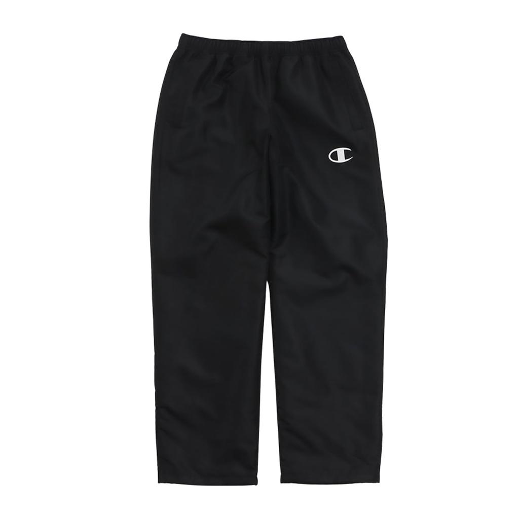 Champion Team Windbreaker with Black Men's C3-ASD17 Pants, Warm, Water-Repellent, Windproof, One-Point Logo,