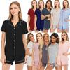 2026 Spring/Summer European & American Women's Modal Sleepwear Set: Short-Sleeved Top and Shorts